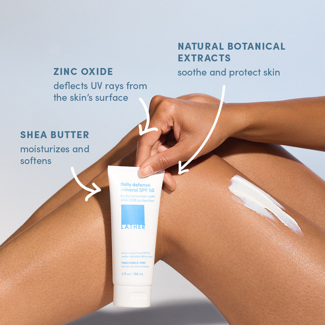 Sun + After Sun Essentials with Mesh Travel Bag | LATHER