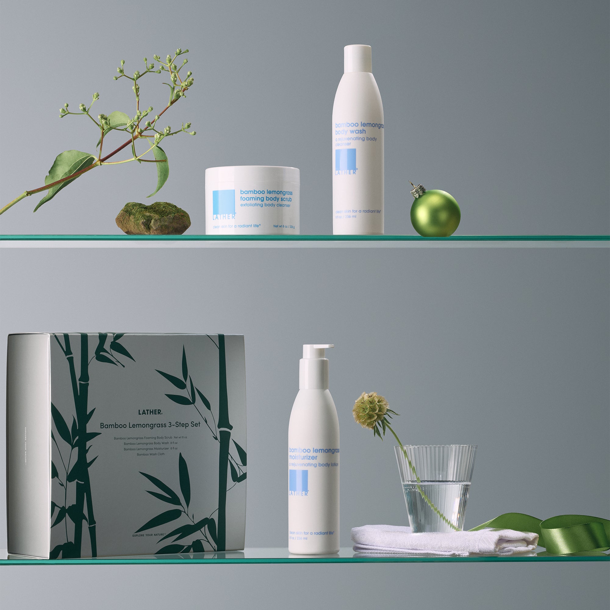 Bamboo Lemongrass 3-Step Set | LATHER