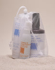 Sun + After Sun Essentials with Mesh Travel Bag