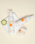 bamboo wash cloth nestled under other LATHER products