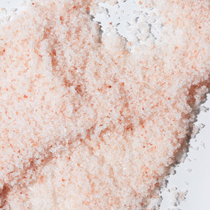 Zoomed in image of Muscle Ease Bath Salts, emphasizing texture