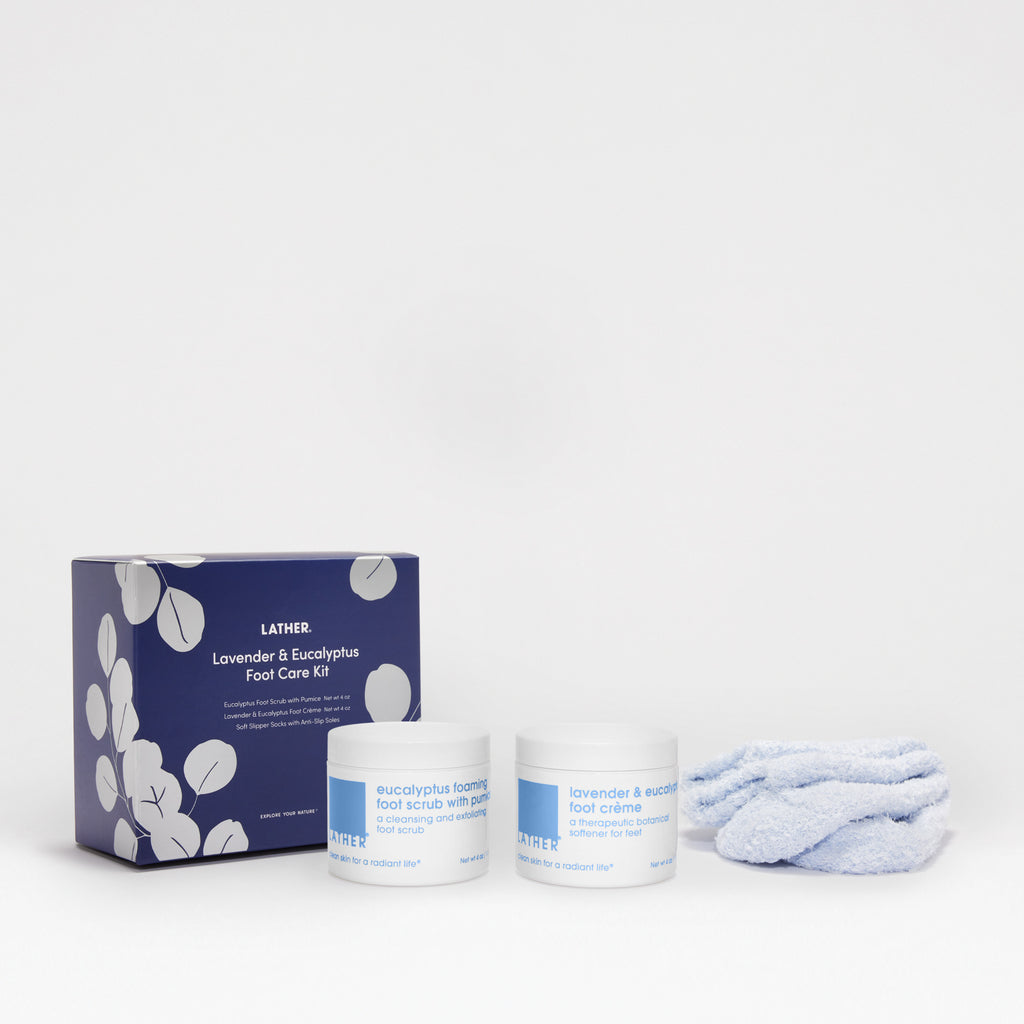 Lavender & Eucalyptus Foot Care Kit Gift Set LATHER