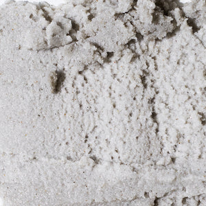 Zoomed in image of foot scrub to emphasize texture