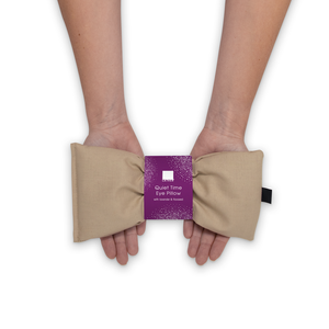woman holding Quiet Time Eye Pillow in hands